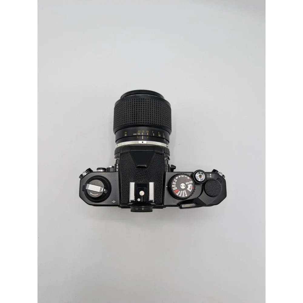 Nikon FM2 FM2N Black SLR Film Camera +  Nikon Lens Series E 36-72mm f/3.5